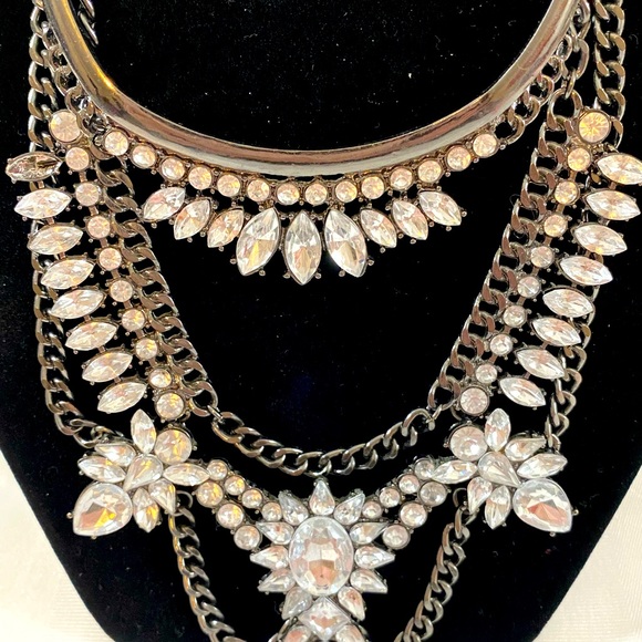 Vintage statement  necklace. Unsigned beautiful Art Deco - Picture 2 of 5